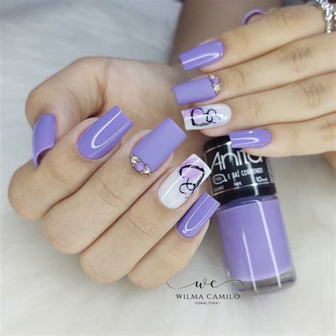 Unhas De Gel Lilas - +25 Unhas lindíssimas decoradas com Unhas lilás - Dicas e galeria de ...