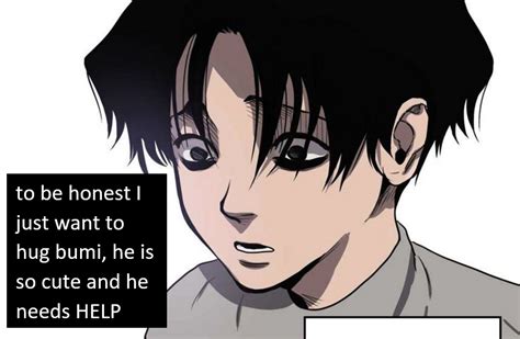 “to be honest I just want to hug bumi, he is so... - Killing Stalking ...