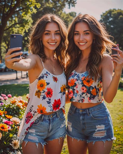 Two women BFFs take a selfie a at - Free AI Photo Generator - starryai