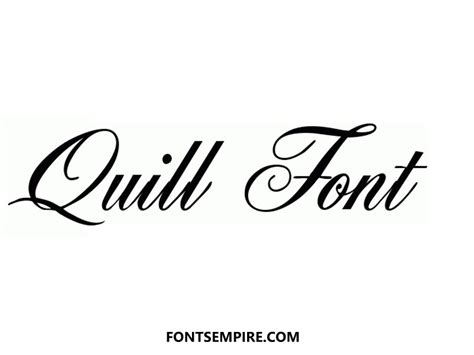 Quill Font Free Download - Fonts Empire