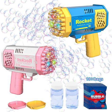 Amazon.com: 2-Pack Bubble Machine Gun for Kids - Automatic Bubble Gun