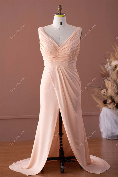 Plus Size Bridesmaid Chiffon Dresses