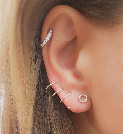 Triple Helix Spiral Piercing