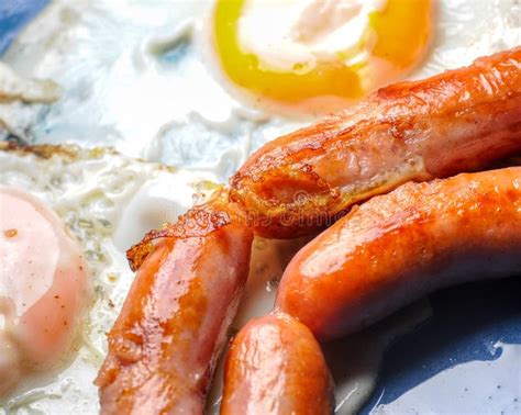 Sausage and egg breakfast stock image. Image of fried - 307062635