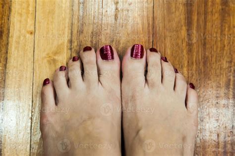 women feet after pedicure with red nails 8001846 Stock Photo at Vecteezy