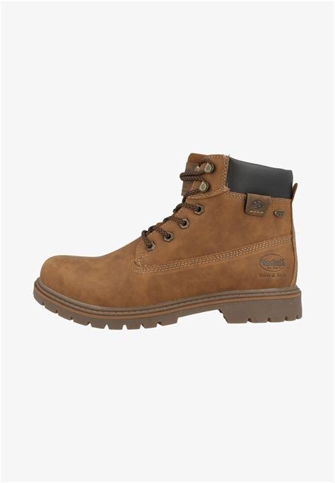 Dockers by Gerli Botki sznurowane/brązowy - Zalando.pl