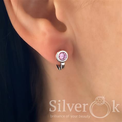 Дитячі сережки Брітні 2883р (Родовані) - SilverOk