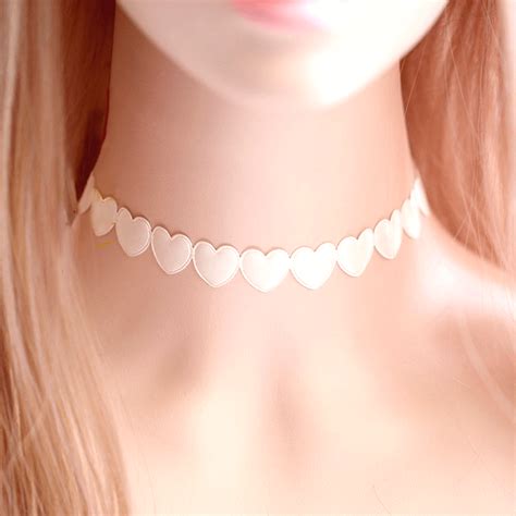 Aesthetic Choker Necklace Sweet Lolita Pastel Heart – Aesthetics Boutique