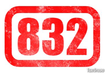 832 Text Effect and Logo Design Number