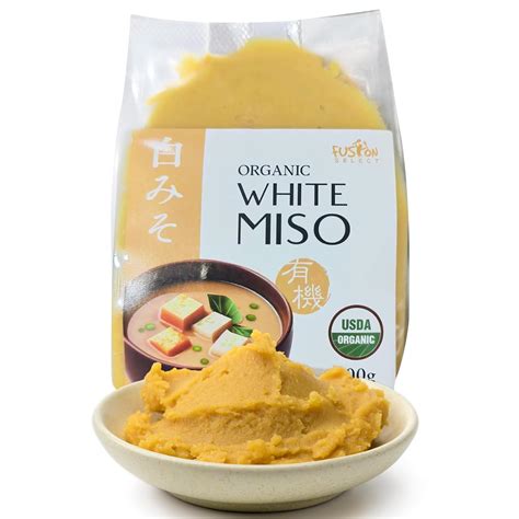 Amazon.com : Fusion Select Organic White Miso Paste - Made of Fermented