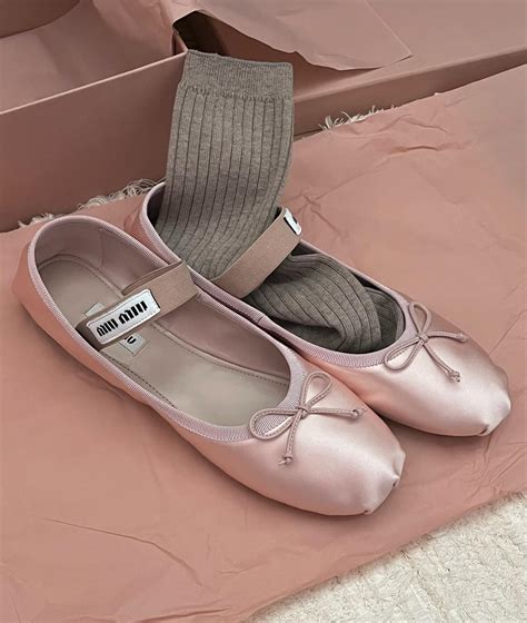 These Miu Miu Satin Ballet Flats Are About to Go Viral | Who What Wear