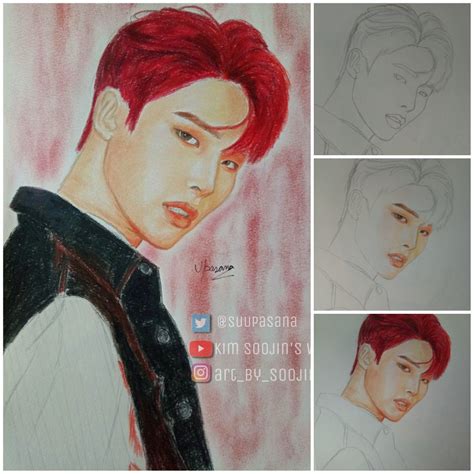 ateez mingi fanart fan art poster art