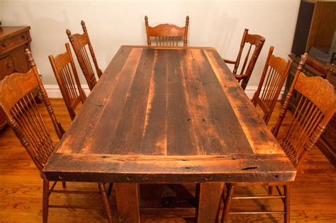 farmhouse rustic dining table
