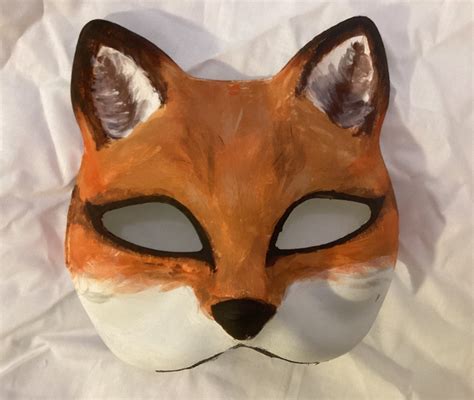 Red Fox Therian Quadrobist Mask - Etsy UK