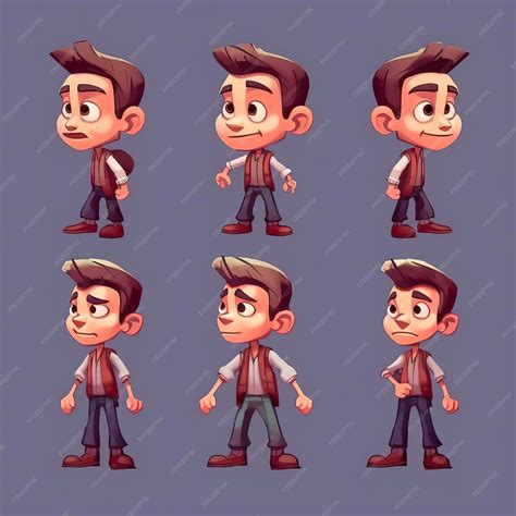 2D Animation Character Ideas | Premium AI-generated image