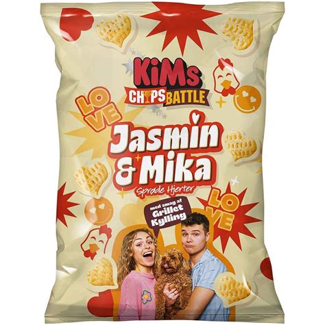 KiMs Chips Battle Jasmin & Mika Sprøde Hjerter Grillet Kylling 140g
