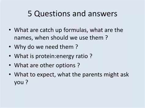 questions  answers powerpoint