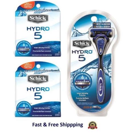 18 Schick Hydro 5 Razor Blades Men Refill Cartridges Shaver handle ...