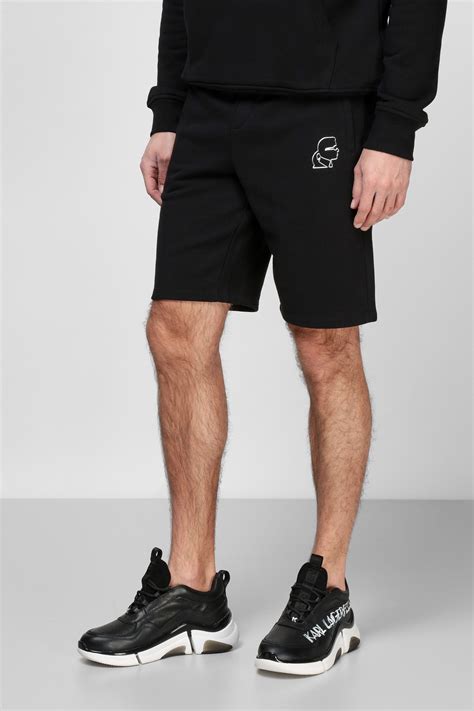 Мужские черные шорты Karl Lagerfeld 521900.705414;910 — Ultrashop