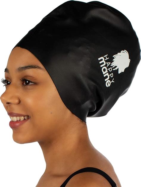 Happy Mane Large Extra Large XL Silicone Swim Cap for Braids and ...