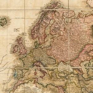 giant world map painting  largest mansion  lobby premium wall art