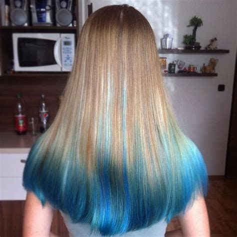 captivating blue hair color designs ombre hairstyles pop haircuts