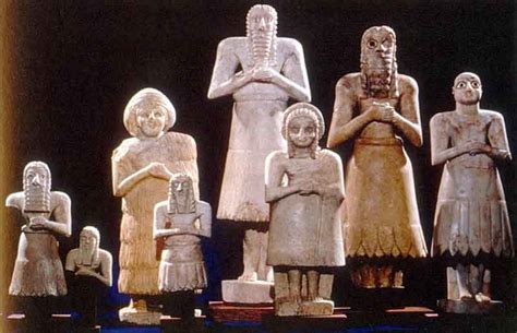 Mysterious Sumerian Statues With Big Blue Eyes - A Sign From The Gods ...