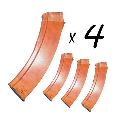 Комплект из 4 магазинов АК 5,45 на 45, бакелит купить в Москве | iShooter