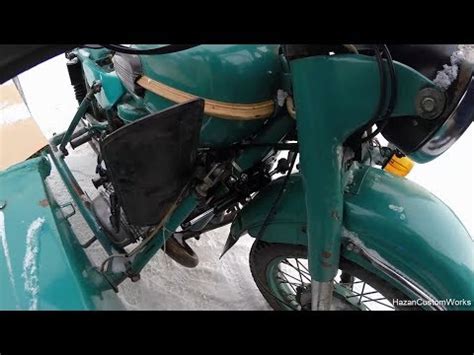 Гидравлический демпфер руля на мотоцикл Урал, Днепр/ Steering damper on ...