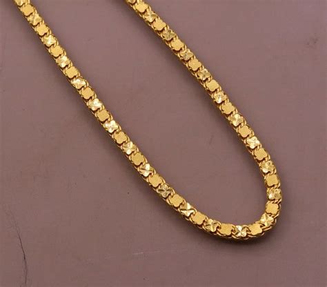 buy gorgeous kt yellow gold solid excellent design chain necklace