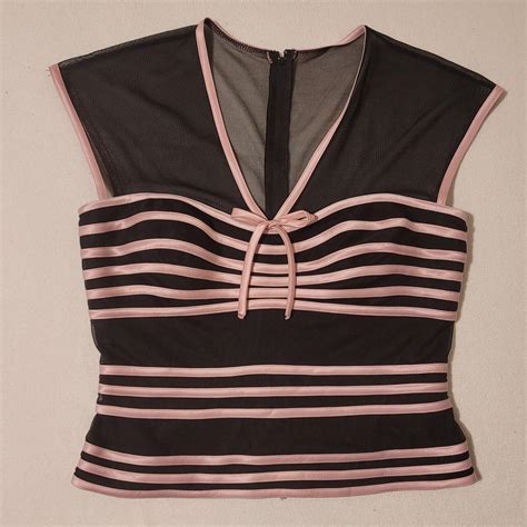 00s Mesh Coquette Goth Corset Prettiest Black &... - Depop