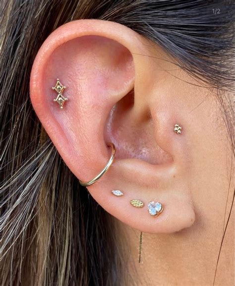 Pin by Georgia on Ear piercings | Earings piercings, Cool ear piercings ...