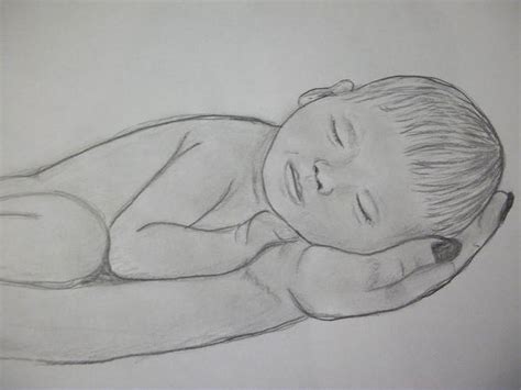 Newborn Baby Sketches at PaintingValley.com | Explore collection of ...