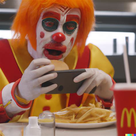 Christian × DALL·E 2 | Ronald mcdonald caught eating at burgerking 4k ...