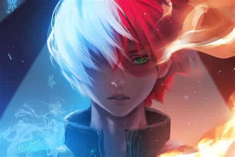 Shoto Todoroki From My Hero Academia Wallpaper Hd Anime K Wallpapers ...