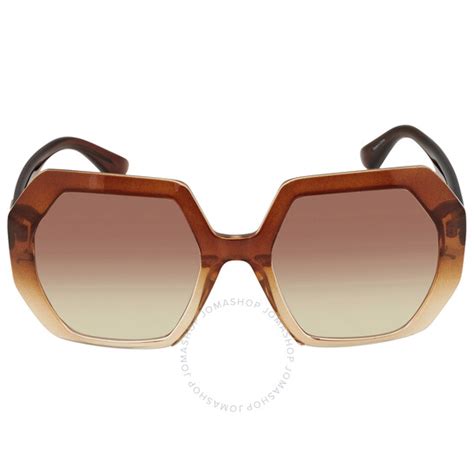 Guess Brown Mirror Geometric Ladies Sunglasses GU7786-A 47G 57 ...