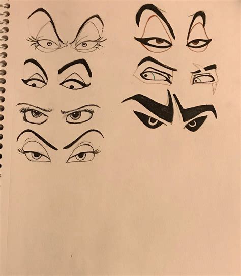 Disney villain eyes by LaurenGigglez on DeviantArt