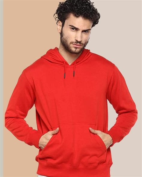 Buy Men's Red Hoodie for Men Online at Bewakoof