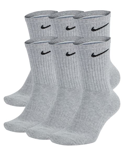 Nike Cotton Crew Socks 6-pack in Gray for Men - Save 30% - Lyst