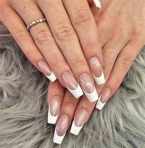 latest long french tip nail ideas