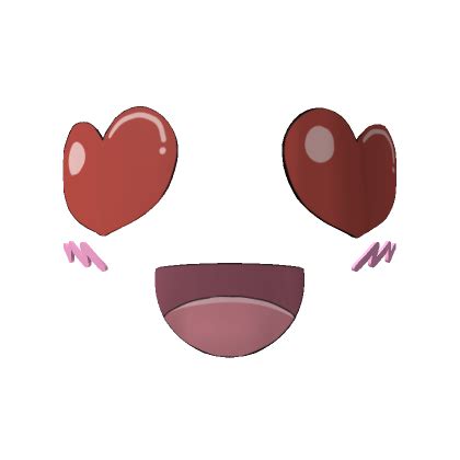 😍Heart Eyes Face (3D)😍 | Roblox Item - Rolimon's