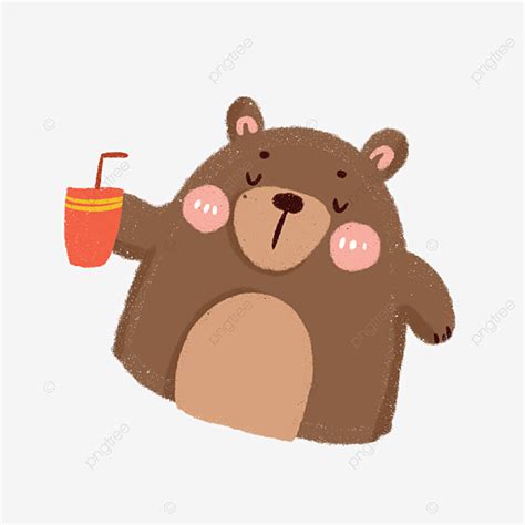 drinks png transparent bear drinking  drink bear animal brown bear