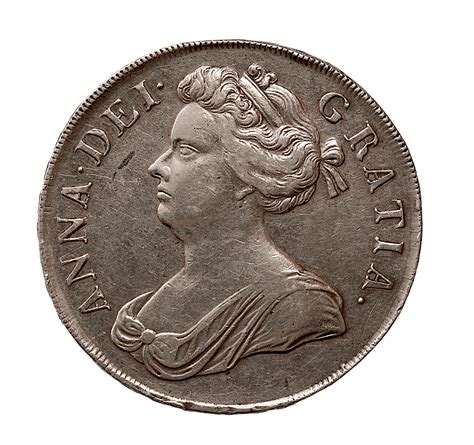 1707 Crown Rose & Plumes Pre union Anne – UK Coinage