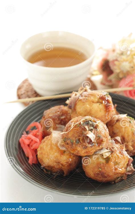 Japanese Street Food, Takoyaki Octopus Ball Stock Image - Image of