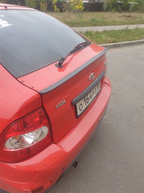 Лип спойлер — Lada Приора Купе, 1,6 л, 2013 года | стайлинг | DRIVE2