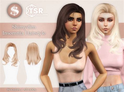 The Sims Resource - Insomnia Hairstyle | Sims hair, Hair styles, Long ...