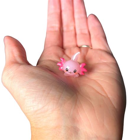 Axolotl Resin Charms Mini Pink Axolotl Slime Charm Resin - Etsy