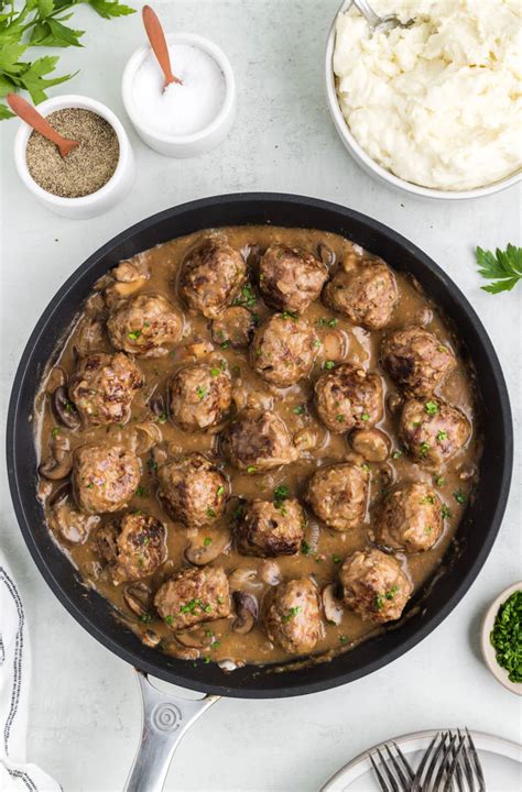 Salisbury Steak Meatballs - Cook Dinner Tonight