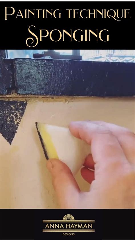Sponge painting technique for interiors