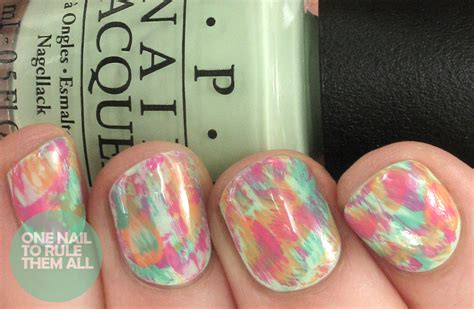 One Nail To Rule Them All: 'Dry Brush' Nail Art